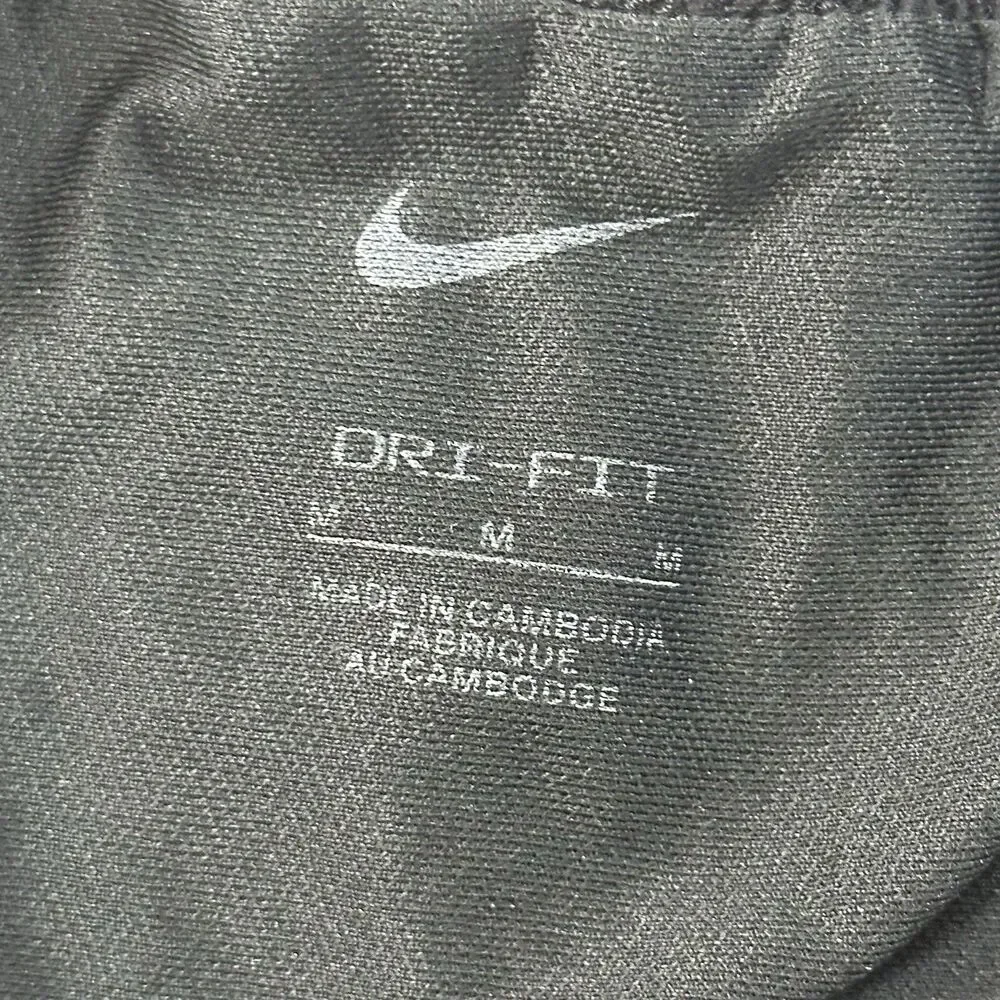 Nike Dri-FIT Womens Black Running‎ Athletic Shorts Size XL  Swoosh Activewear